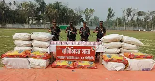 ব্রাহ্মণবাড়িয়ায় বিজিবির অভিযানে ভারতীয় বিভিন্ন চোরাই পণ্য জব্দ